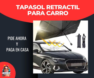 TAPASOL RETRACTIL PARA CARRO 🚗